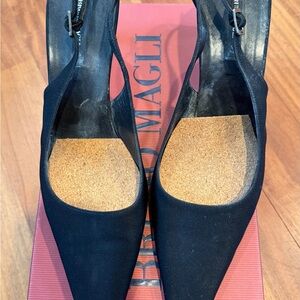 Bruno Magli Bloomingdale's Black Slingback Heels
